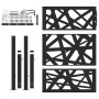 Puerta de jardín de acero negra diseño luminoso 105x130 cm von , Gartentore - Ref: Foro24-4100950, Preis: 240,52 €, Rabatt: %