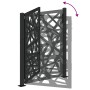 Puerta de jardín de acero negra diseño luminoso 105x130 cm von , Gartentore - Ref: Foro24-4100950, Preis: 240,52 €, Rabatt: %