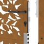 Puerta de jardín diseño de hojas de acero desgastado 105x130 cm von , Gartentore - Ref: Foro24-4100965, Preis: 211,53 €, Raba...