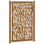 Puerta de jardín diseño con listón acero desgastado 105x155 cm de , Puertas de jardín - Ref: Foro24-4100986, Precio: 220,27 €