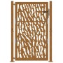 Puerta de jardín diseño con listón acero desgastado 105x155 cm de , Puertas de jardín - Ref: Foro24-4100986, Precio: 220,27 €