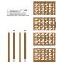 Puerta de jardín diseño en cruz de acero desgastado 105x130 cm by , garden gates - Ref: Foro24-4101005, Price: 211,53 €, Disc...