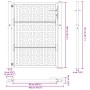 Puerta de jardín diseño en cruz de acero desgastado 105x130 cm by , garden gates - Ref: Foro24-4101005, Price: 211,53 €, Disc...