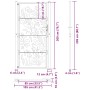 Puerta de jardín de acero desgastado diseño ondulado 105x205 cm von , Gartentore - Ref: Foro24-4100978, Preis: 242,02 €, Raba...