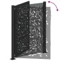 Puerta de jardín diseño llama acero negro 105x130 cm by , garden gates - Ref: Foro24-4100990, Price: 211,76 €, Discount: %