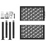 Puerta de jardín diseño en cruz de acero negra 105x106 cm von , Gartentore - Ref: Foro24-4100999, Preis: 178,31 €, Rabatt: %