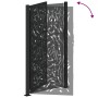 Puerta de jardín diseño llama acero negro 105x180 cm by , garden gates - Ref: Foro24-4100992, Price: 275,00 €, Discount: %