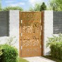 Puerta de jardín diseño de hojas de acero desgastado 105x180 cm von , Gartentore - Ref: Foro24-4100967, Preis: 261,65 €, Raba...