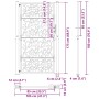 Puerta de jardín diseño de hojas de acero desgastado 105x180 cm von , Gartentore - Ref: Foro24-4100967, Preis: 261,65 €, Raba...
