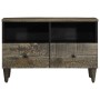 Mueble de TV madera maciza de mango gris claro 70x33,5x46 cm by , CD and DVD storage - Ref: Foro24-4017793, Price: 91,58 €, D...