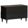 Mueble de TV madera maciza de mango gris claro 70x33,5x46 cm by , CD and DVD storage - Ref: Foro24-4017793, Price: 91,58 €, D...