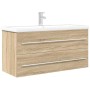 Set de muebles de baño 2 pzas madera contrachapada roble Sonoma von , Badezimmermöbel - Ref: Foro24-3324966, Preis: 341,85 €,...