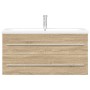 Set de muebles de baño 2 pzas madera contrachapada roble Sonoma von , Badezimmermöbel - Ref: Foro24-3324966, Preis: 341,85 €,...