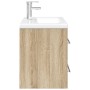 Set de muebles de baño 2 pzas madera contrachapada roble Sonoma von , Badezimmermöbel - Ref: Foro24-3324966, Preis: 341,85 €,...