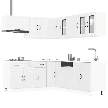 Mueble de cocina Kalmar blanco 11 piezas madera contrachapada von , Küchenschränke - Ref: Foro24-3314911, Preis: 730,02 €, Ra...