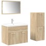 Juego de muebles de baño 4 pzas contrachapada roble Sonoma by , Bathroom furniture - Ref: Foro24-3325027, Price: 244,98 €, Di...