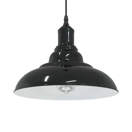 Lámpara colgante regulable en altura E27 negro brillante Ø 31cm by , Lamps - Ref: Foro24-4103435, Price: 32,28 €, Discount: %