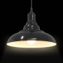 Lámpara colgante regulable en altura E27 negro brillante Ø 31cm by , Lamps - Ref: Foro24-4103435, Price: 32,28 €, Discount: %