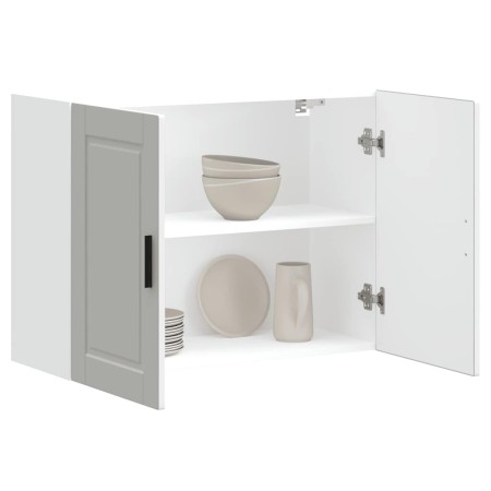 Armario de pared para cocina Porto madera de ingeniería blanca de , Armarios de cocina - Ref: Foro24-854067, Precio: 77,54 €,...