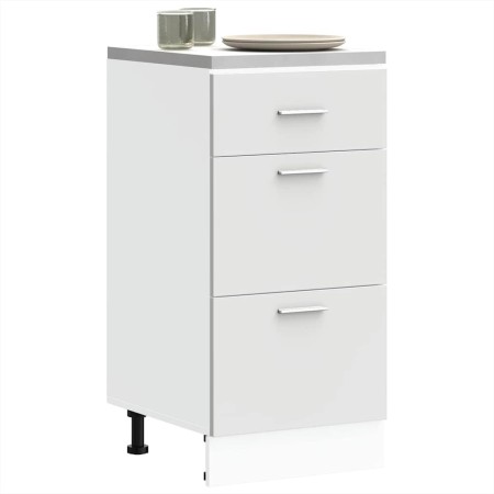 Armario bajo de madera de ingeniería blanco 40x46x81,5 cm by , Kitchen cabinets - Ref: Foro24-854211, Price: 88,32 €, Discoun...