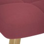 Sillón de relax con taburete tela rojo tinto by , Armchairs - Ref: Foro24-4016781, Price: 127,46 €, Discount: %