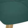 Sillón de relax con taburete tela verde oscuro by , Armchairs - Ref: Foro24-4016783, Price: 141,55 €, Discount: %