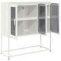 Aparador de acero laminado en frío blanco 100,5x39x107 cm by , Sideboards - Ref: Foro24-853409, Price: 135,36 €, Discount: %