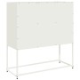 Aparador de acero laminado en frío blanco 100,5x39x107 cm by , Sideboards - Ref: Foro24-853409, Price: 135,36 €, Discount: %