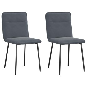 Sillas de comedor 2 unidades terciopelo gris oscuro von , Essstühle - Ref: Foro24-4101210, Preis: 87,75 €, Rabatt: %