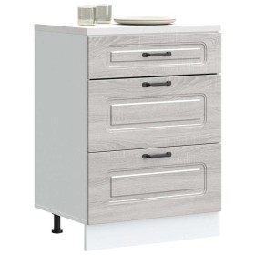 Mueble bajo de cocina Kalmar gris sonoma madera de ingeniería by , Kitchen cabinets - Ref: Foro24-854285, Price: 123,26 €, Di...