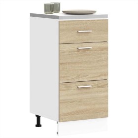 Armario bajo de roble Sonoma 40x46x81,5 cm madera de ingeniería de , Armarios de cocina - Ref: Foro24-854213, Precio: 92,37 €...