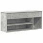 Banco zapatero madera de ingeniería gris hormigón 102x30,5x45cm von , Schuhregale und Schuhorganisatoren - Ref: Foro24-859139...