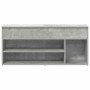 Banco zapatero madera de ingeniería gris hormigón 102x30,5x45cm von , Schuhregale und Schuhorganisatoren - Ref: Foro24-859139...