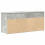Banco zapatero madera de ingeniería gris hormigón 102x30,5x45cm von , Schuhregale und Schuhorganisatoren - Ref: Foro24-859139...