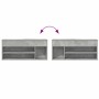 Banco zapatero madera de ingeniería gris hormigón 102x30,5x45cm von , Schuhregale und Schuhorganisatoren - Ref: Foro24-859139...