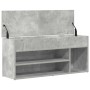 Banco zapatero madera de ingeniería gris hormigón 102x30,5x45cm von , Schuhregale und Schuhorganisatoren - Ref: Foro24-859139...