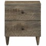 Mesitas noche 2 uds madera maciza mango gris claro 40x33x46 cm by , Nightstands - Ref: Foro24-4017791, Price: 127,91 €, Disco...