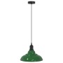 Lámpara colgante regulable en altura E27 verde brillante Ø 31cm de , Lámparas - Ref: Foro24-4103437, Precio: 43,31 €, Descuen...