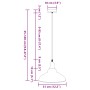 Lámpara colgante regulable en altura E27 verde brillante Ø 31cm de , Lámparas - Ref: Foro24-4103437, Precio: 43,31 €, Descuen...