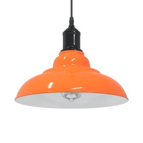 Lámpara colgante regulable altura E27 naranja brillante Ø 31cm by , Lamps - Ref: Foro24-4103440, Price: 45,38 €, Discount: %