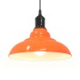 Lámpara colgante regulable altura E27 naranja brillante Ø 31cm by , Lamps - Ref: Foro24-4103440, Price: 45,38 €, Discount: %