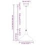 Lámpara colgante regulable altura E27 naranja brillante Ø 31cm by , Lamps - Ref: Foro24-4103440, Price: 45,38 €, Discount: %