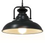 Lámpara colgante E27 negra Ø 31 cm Hierro by , Lamps - Ref: Foro24-4103456, Price: 53,43 €, Discount: %