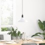 Lámpara colgante regulable altura E27 blanco brillante Ø 31cm by , Lamps - Ref: Foro24-4103442, Price: 32,28 €, Discount: %