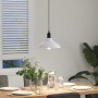 Lámpara colgante regulable altura E27 blanco brillante Ø 31cm by , Lamps - Ref: Foro24-4103442, Price: 32,28 €, Discount: %