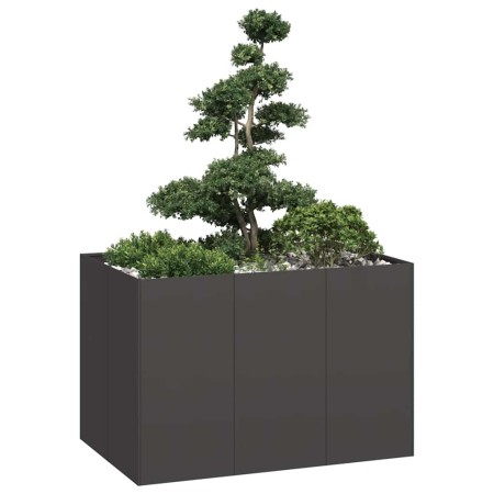Jardinera acero negro 120x80x80 cm von , Töpfe und Pflanzgefäße - Ref: Foro24-860787, Preis: 149,11 €, Rabatt: %
