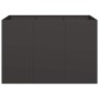 Jardinera acero negro 120x80x80 cm von , Töpfe und Pflanzgefäße - Ref: Foro24-860787, Preis: 149,11 €, Rabatt: %