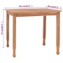 3-piece garden dining set with solid teak wood and cushions by vidaXL, Garden sets - Ref: Foro24-3060010, Price: 457,25 €, Di...