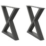 Patas para mesa de centro 2 uds acero antracita 60x(42-43,3) cm von , Tischbeine - Ref: Foro24-4012710, Preis: 84,65 €, Rabat...
