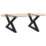 Patas para mesa de centro 2 uds acero negro 70x(42-43,3) cm de , Patas para mesas - Ref: Foro24-4012712, Precio: 76,64 €, Des...